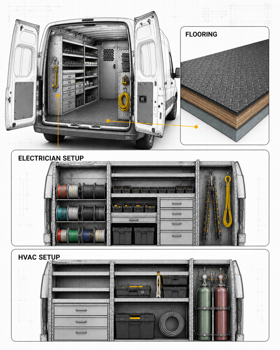 Trade-Ready package wireframe — detail view